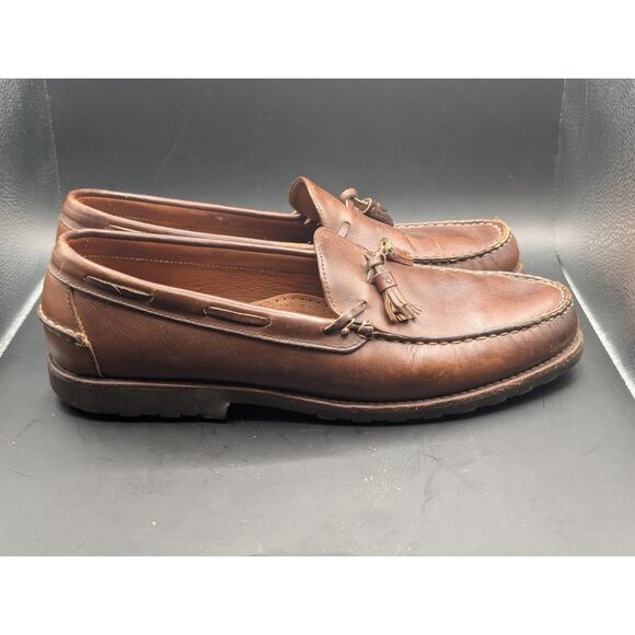 Allen Edmonds Kingfield Leather Tassel Loafers Brown Men\'s Size 13 D main image 15